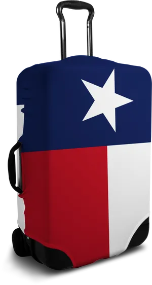 Texas Flag Luggage Cover PNG Image