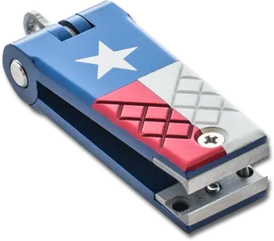 Texas Flag Themed Utility Tool PNG Image