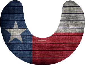 Texas Flag Wooden Texture PNG Image