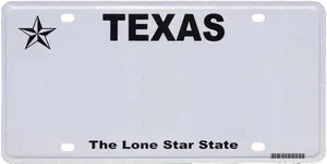 Texas License Plate Blank PNG Image