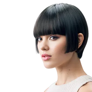 Textured Bowl Cut Hairstyle Png 21 PNG Image