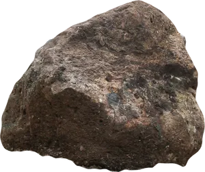 Textured Brown Rock Isolated PNG Image