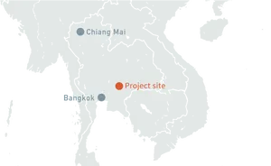 Thailand Map Project Site Location PNG Image