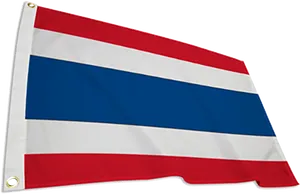 Thailand National Flag Waving PNG Image