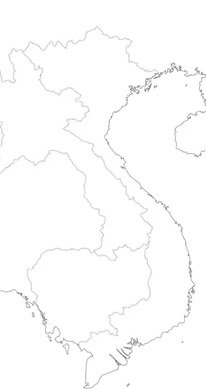 Thailand Outline Map PNG Image