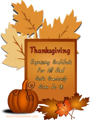 Thanksgiving Gratitude Quote PNG Image