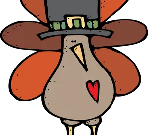 Thanksgiving Turkey Cartoon Illustration PNG Image