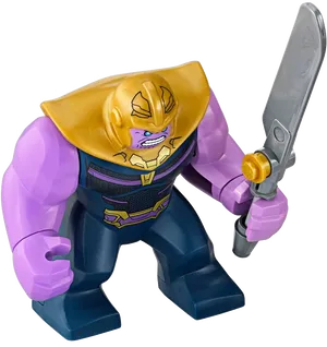 Thanos Figure With Sword PNG Image