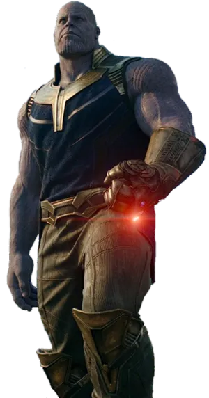 Thanos With Infinity Gauntlet PNG Image