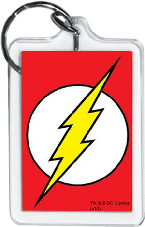 The Flash Logo Keychain PNG Image