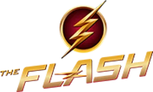 The Flash Logoand Title PNG Image