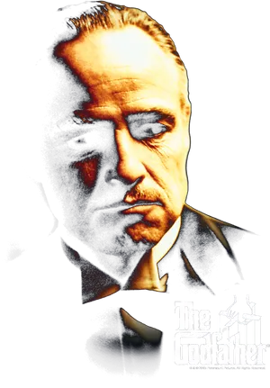 The Godfather Iconic Movie Poster PNG Image