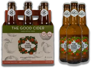 The Good Cider Hard Apple Packaging PNG Image