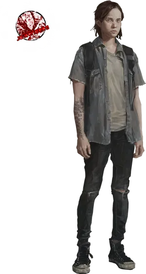 The Lastof Us Ellie Standing PNG Image