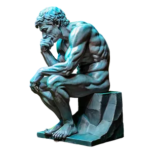 The Thinker As Artistic Inspiration Png 06132024 PNG Image