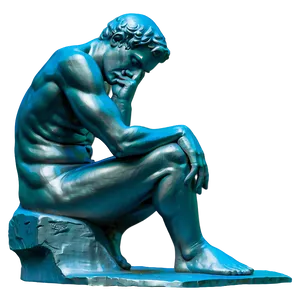 The Thinker In Art History Png Roq51 PNG Image