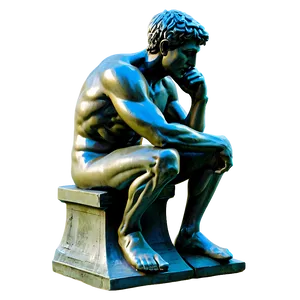 The Thinker Marble Sculpture Png 27 PNG Image