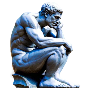 The Thinker Perspective View Png Wxo PNG Image