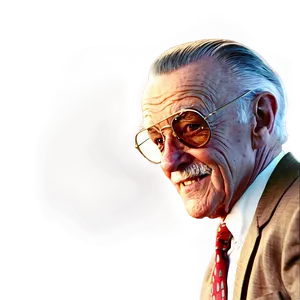 The Visionary Stan Lee Cartoon Png 27 PNG Image