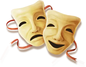 Theater Masks Comedy Tragedy PNG Image