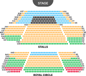 Theater Seating Chart Overview PNG Image