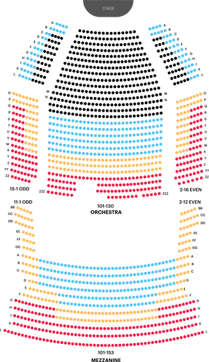 Theater Seating Chart Overview PNG Image