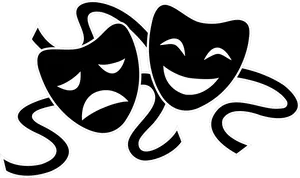 Theatre Masks Comedy Tragedy PNG Image