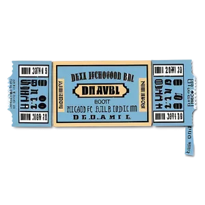 Theatre Ticket Stub Png Irk PNG Image