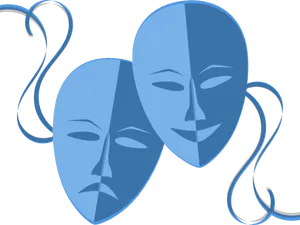 Theatrical_ Masks_ Comedy_and_ Tragedy PNG Image