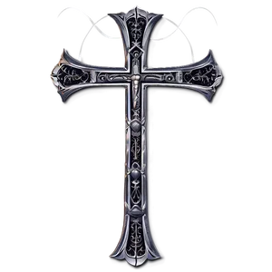 Thin Cross Tattoo Style Png 06292024 PNG Image