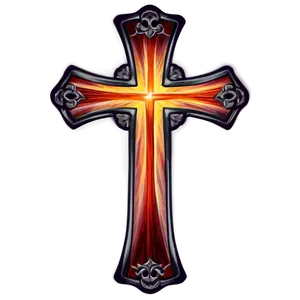 Thin Cross Tattoo Style Png Pvf PNG Image