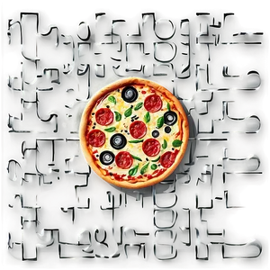 Thin Crust Pizza Vector Png 30 PNG Image