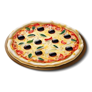 Thin Crust Pizza Vector Png Jos72 PNG Image