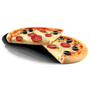 Thin Crust Pizza Vector Png Nrx PNG Image