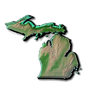 Thin Michigan Borderline Png 26 PNG Image