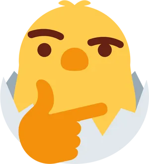 Thinking Chick Emoji Thumbs Up PNG Image