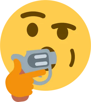 Thinking_ Face_ Emoji_with_ Hand_ Gesture PNG Image