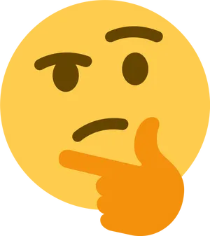 Thinking Face Emojiwith Thumb PNG Image