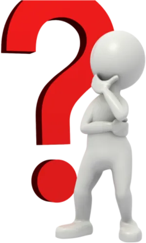 Thinking Person Question Mark PNG Image