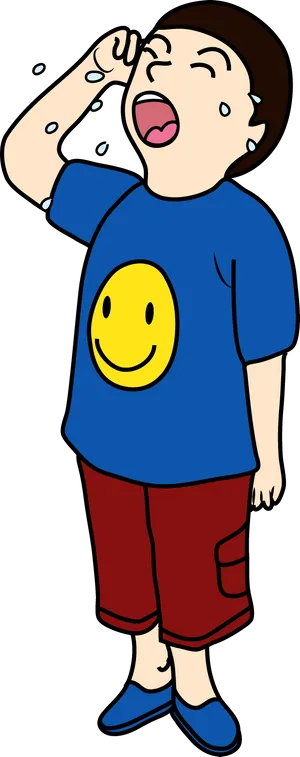 Thirsty Child Cartoon PNG Image