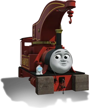 Thomas Friends Harvey Crane Engine PNG Image