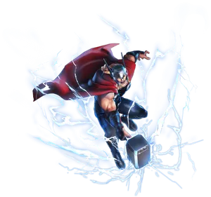 Thor Lightning Strike PNG Image