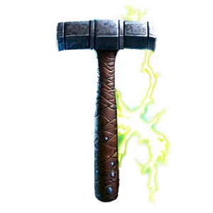 Thor's Hammer Lightning Effect Png 50 PNG Image