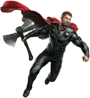 Thorin Action Pose PNG Image