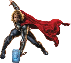 Thorin Action Pose PNG Image