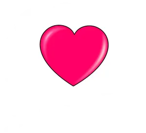 Thought Bubble Pink Heart PNG Image