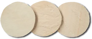 Three Beige Circles Texture PNG Image