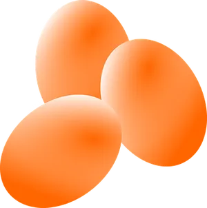 Three Eggs Black Background PNG Image
