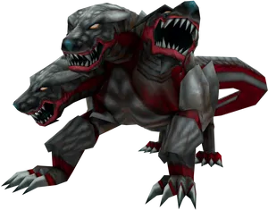 Three Headed Guardian Beast Cerberus.png PNG Image