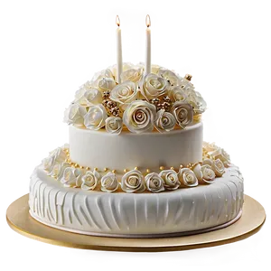 Three-tier Wedding Cake Png 06122024 PNG Image